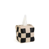 Easy Refill Checkered Tissue Holder