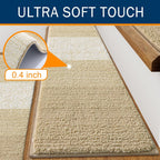 Vorya non-slip beige stair treads safe for children