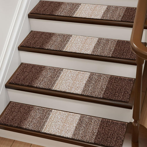 Vorya reusable brown stair tread noise reduction comfort